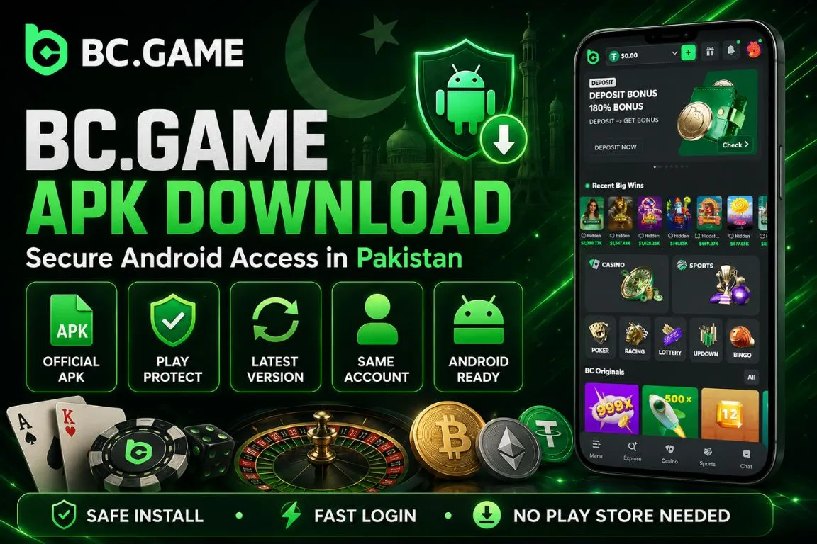 Secure BC.Game APK Download for Android Users in Pakistan